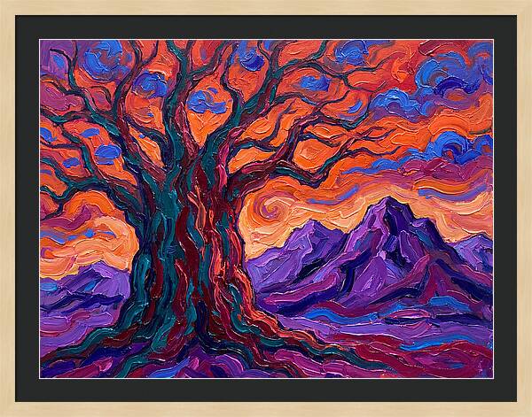 Baobab Tree At Dusk