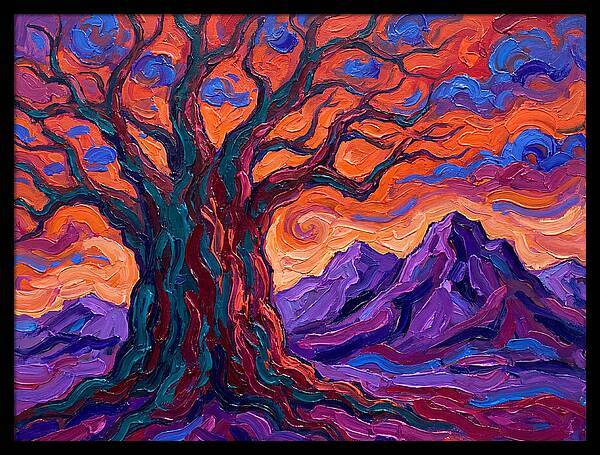 Baobab Tree At Dusk