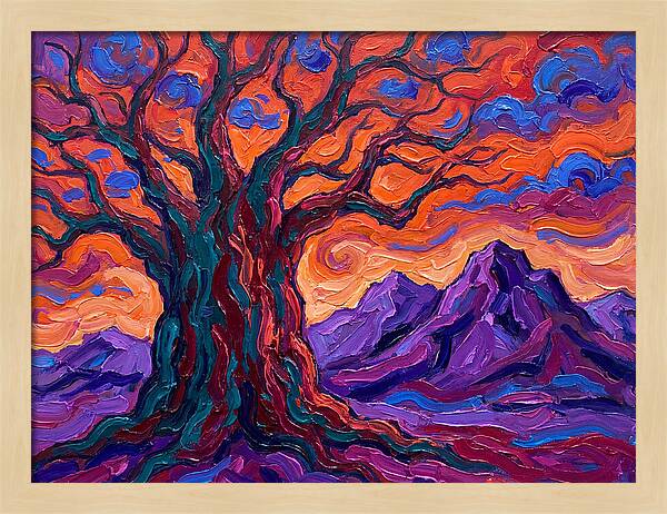 Baobab Tree At Dusk