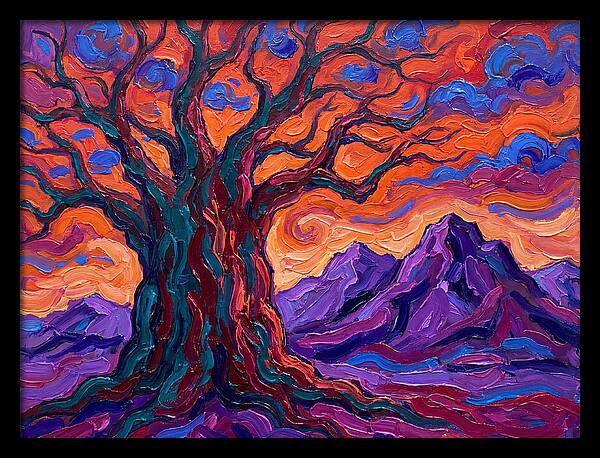 Baobab Tree At Dusk