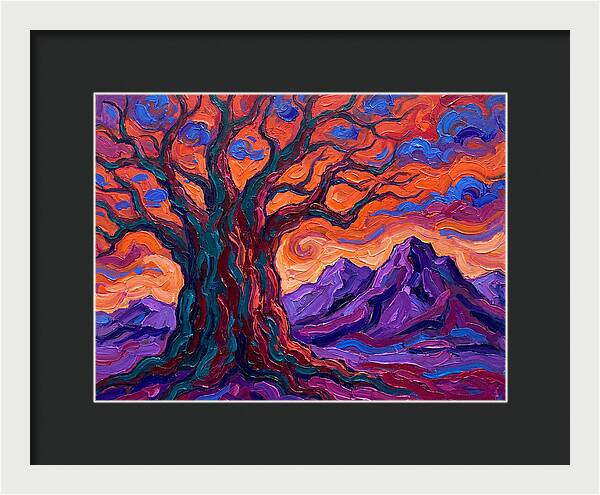 Baobab Tree At Dusk