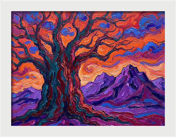 Baobab Tree At Dusk