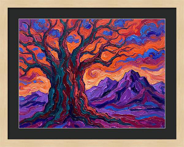 Baobab Tree At Dusk