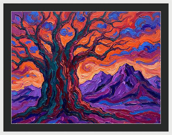 Baobab Tree At Dusk