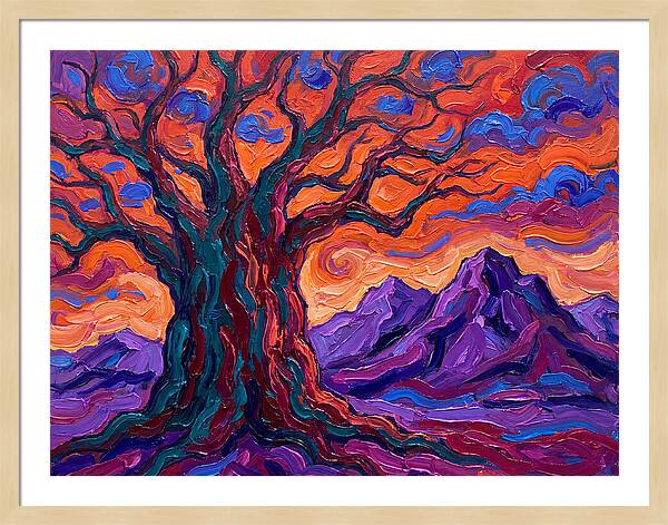 Baobab Tree At Dusk