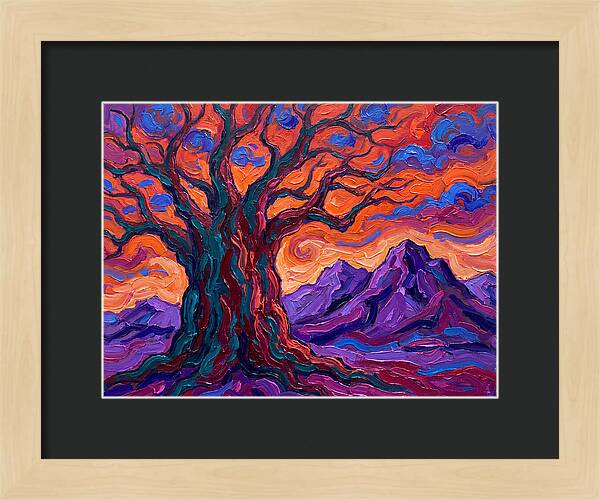 Baobab Tree At Dusk
