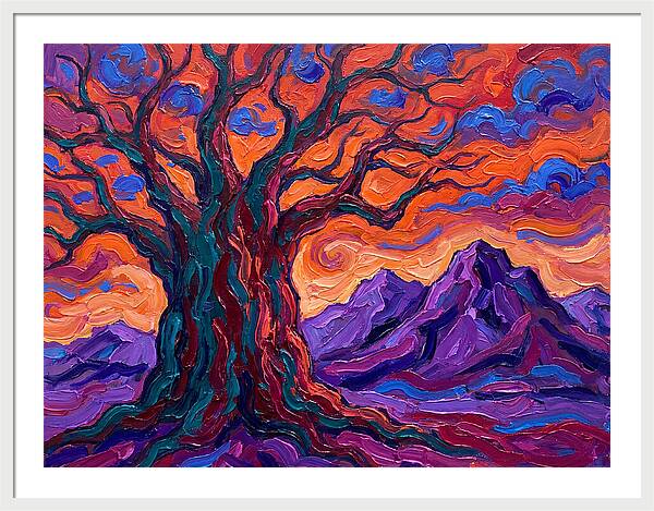 Baobab Tree At Dusk