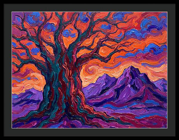 Baobab Tree At Dusk