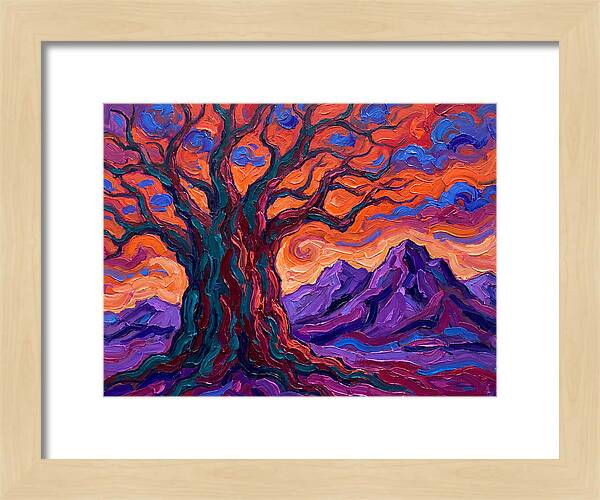 Baobab Tree At Dusk