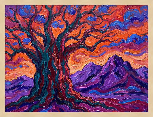 Baobab Tree At Dusk