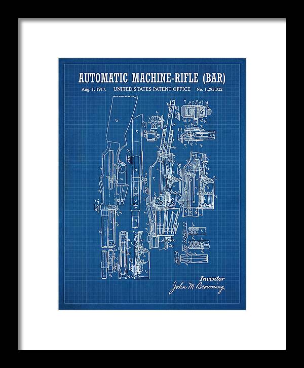 Bar Automatic Rifle Bar Blueprint Patent Us1293022