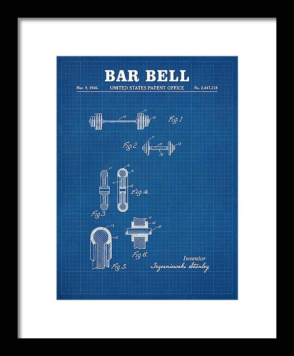 Bar Bell Dumbbell Blueprint Patent Us2447218a
