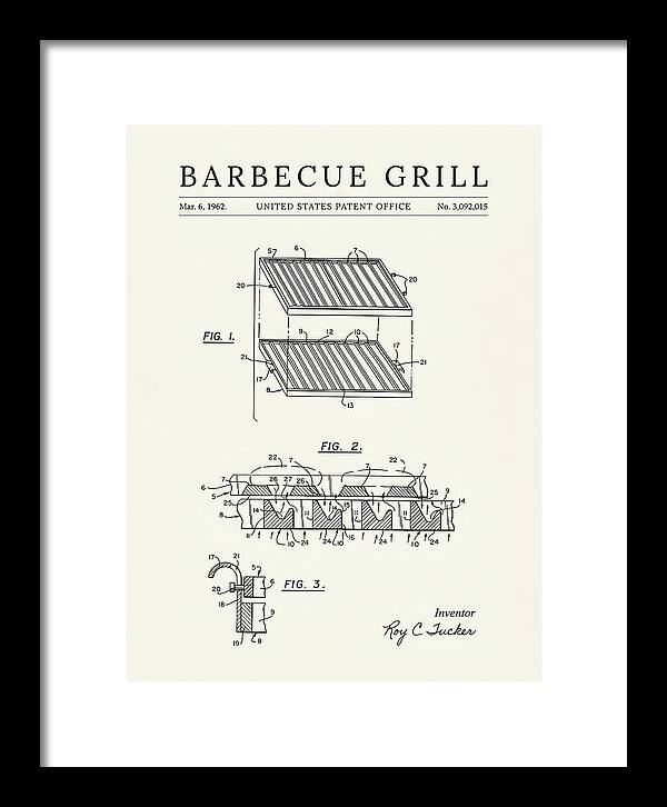 Barbecue Grill Minimalist Patent Us3092015a