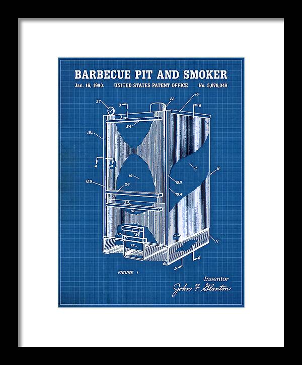 Barbecue Pit And Smoker Blueprint Patent Us5078049a