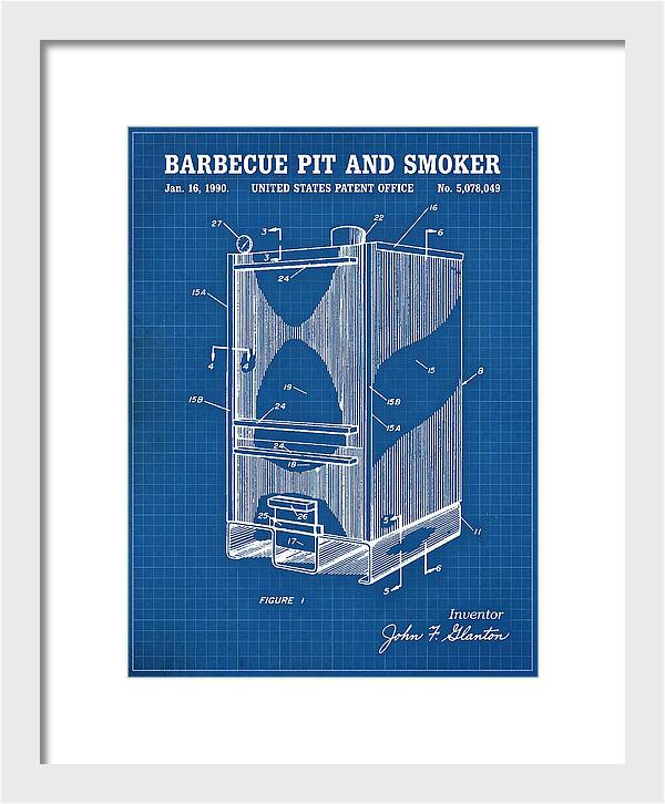 Barbecue Pit And Smoker Blueprint Patent Us5078049a
