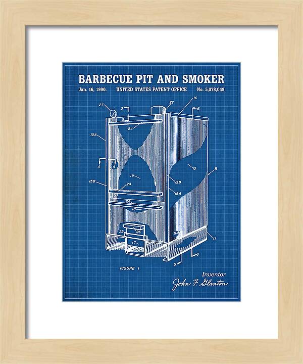 Barbecue Pit And Smoker Blueprint Patent Us5078049a
