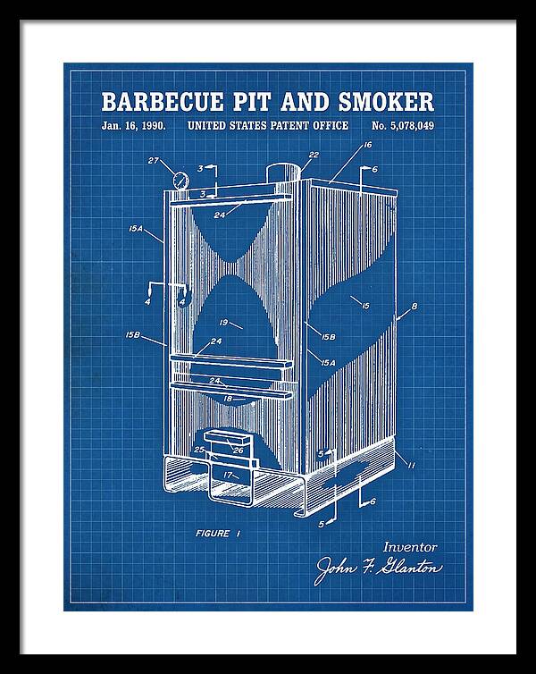 Barbecue Pit And Smoker Blueprint Patent Us5078049a