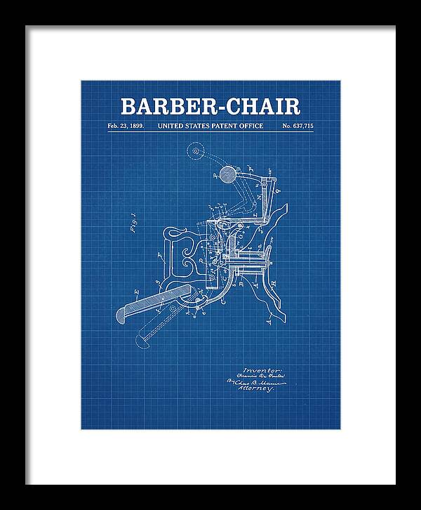 Barber Chair Blueprint Patent Us637715a