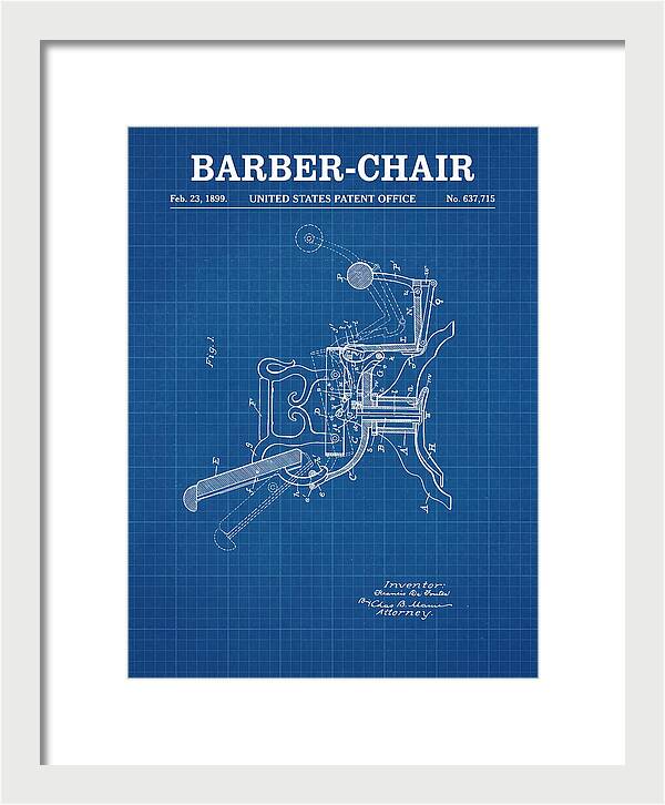 Barber Chair Blueprint Patent Us637715a