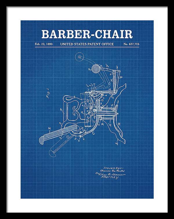 Barber Chair Blueprint Patent Us637715a
