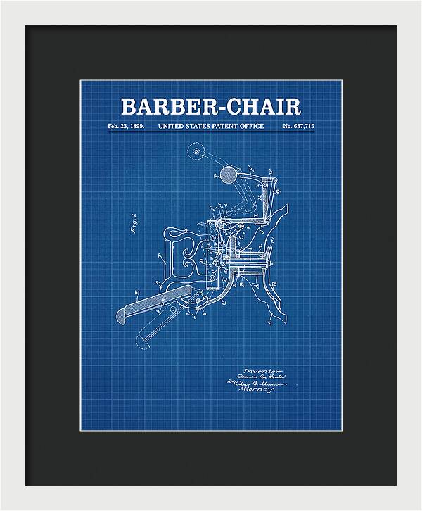 Barber Chair Blueprint Patent Us637715a