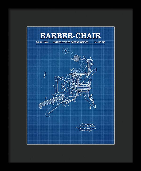 Barber Chair Blueprint Patent Us637715a