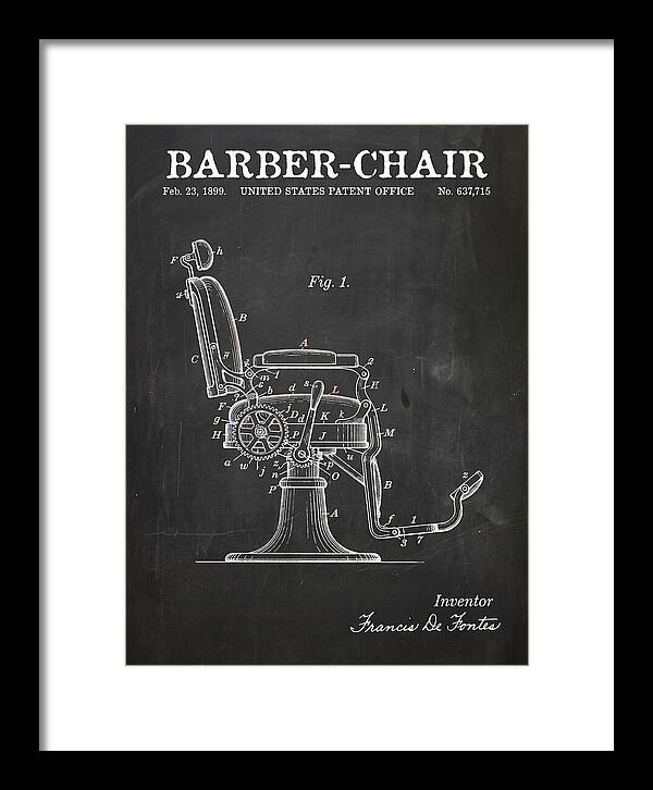 Barber Chair Chalkboard Patent Us637715a