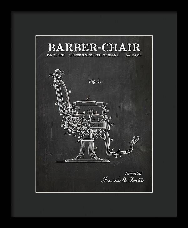 Barber Chair Chalkboard Patent Us637715a