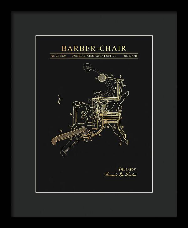 Barber Chair Gold Patent Us637715a