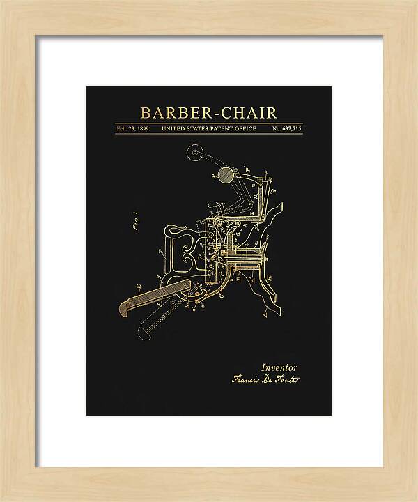 Barber Chair Gold Patent Us637715a