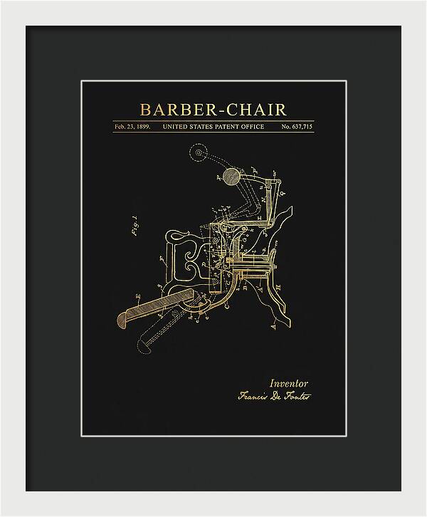Barber Chair Gold Patent Us637715a