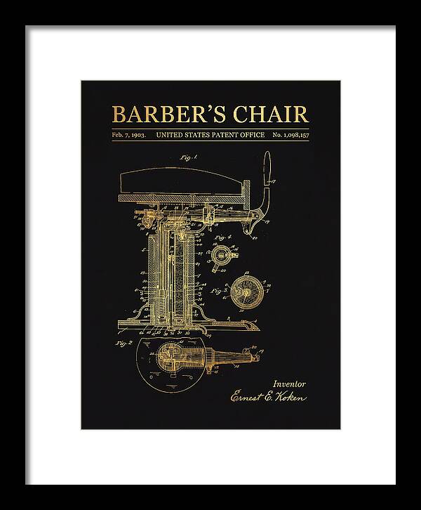 Barber's Chair Gold Patent Us1098157a