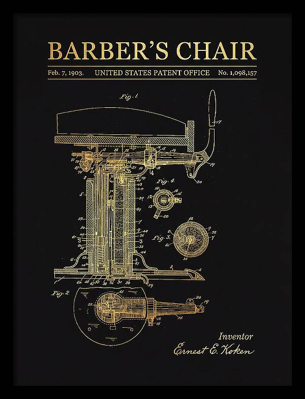 Barber's Chair Gold Patent Us1098157a