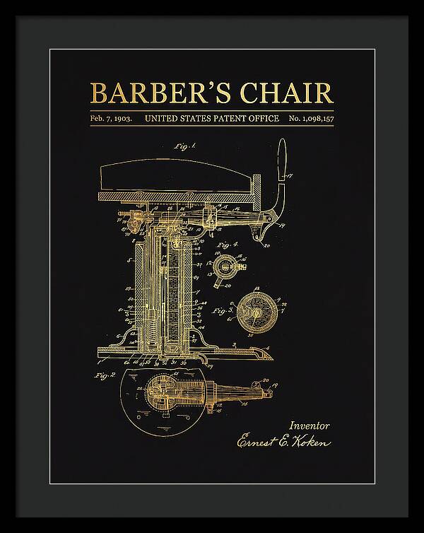 Barber's Chair Gold Patent Us1098157a