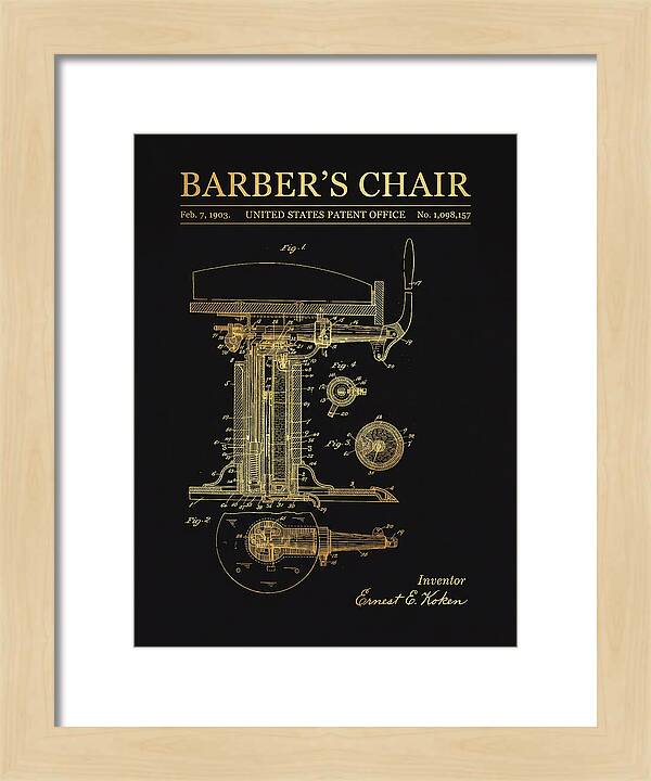 Barber's Chair Gold Patent Us1098157a