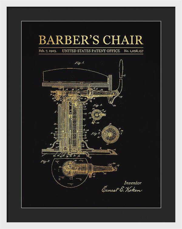 Barber's Chair Gold Patent Us1098157a