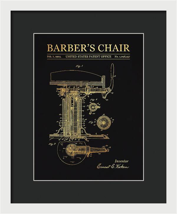 Barber's Chair Gold Patent Us1098157a
