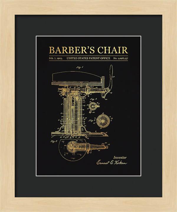 Barber's Chair Gold Patent Us1098157a