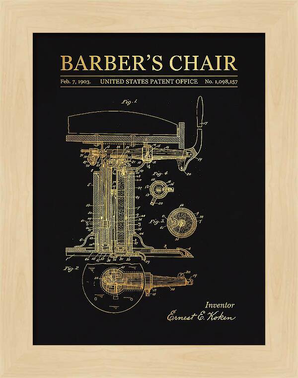 Barber's Chair Gold Patent Us1098157a