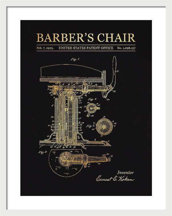 Barber's Chair Gold Patent Us1098157a
