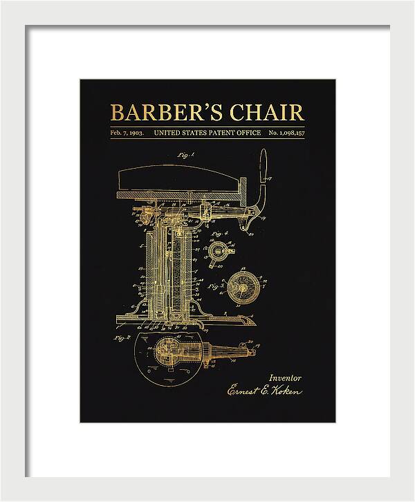Barber's Chair Gold Patent Us1098157a