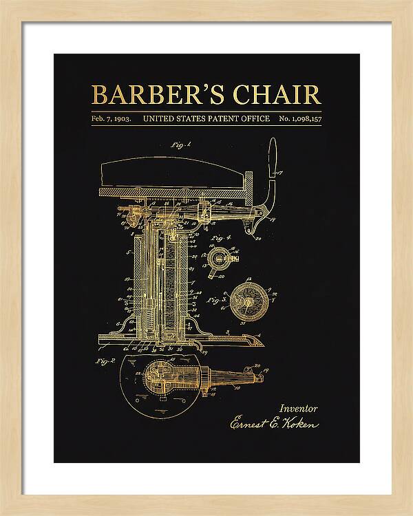 Barber's Chair Gold Patent Us1098157a