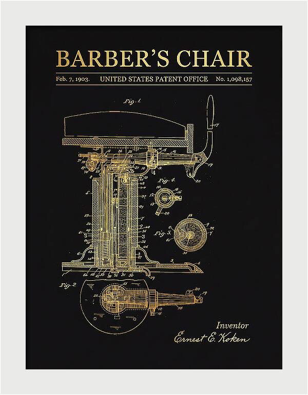 Barber's Chair Gold Patent Us1098157a