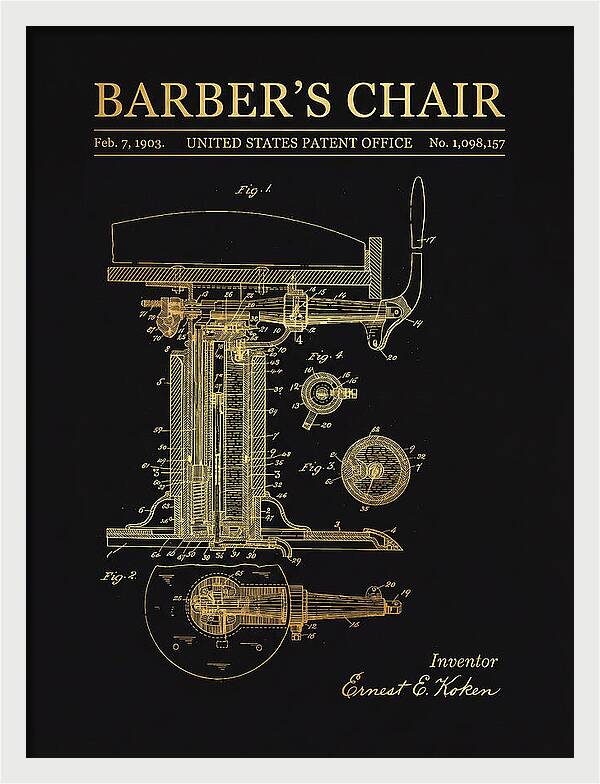 Barber's Chair Gold Patent Us1098157a