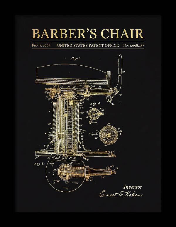 Barber's Chair Gold Patent Us1098157a