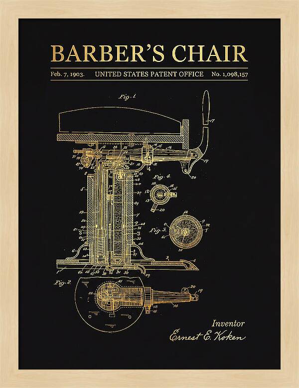 Barber's Chair Gold Patent Us1098157a