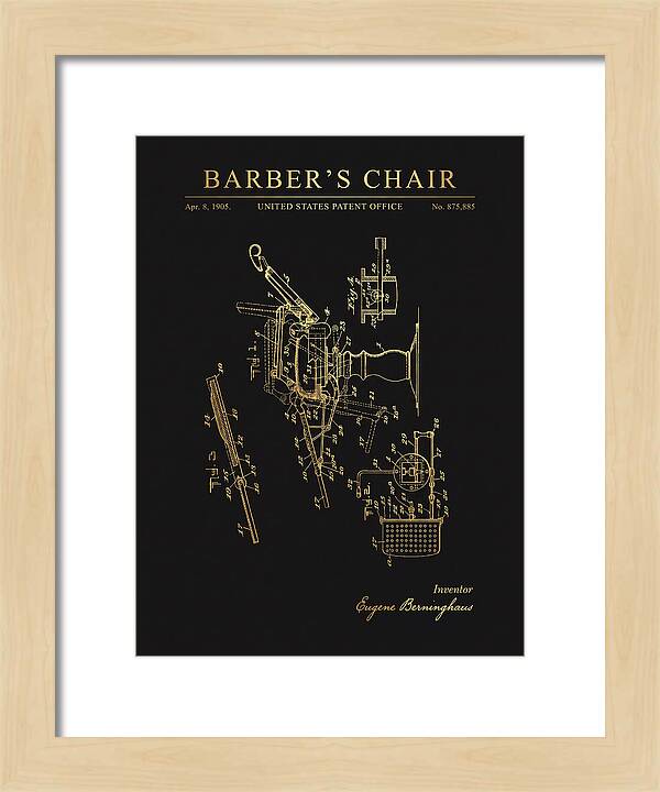 Barber's Chair Gold Patent Us875885a