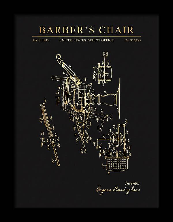 Barber's Chair Gold Patent Us875885a