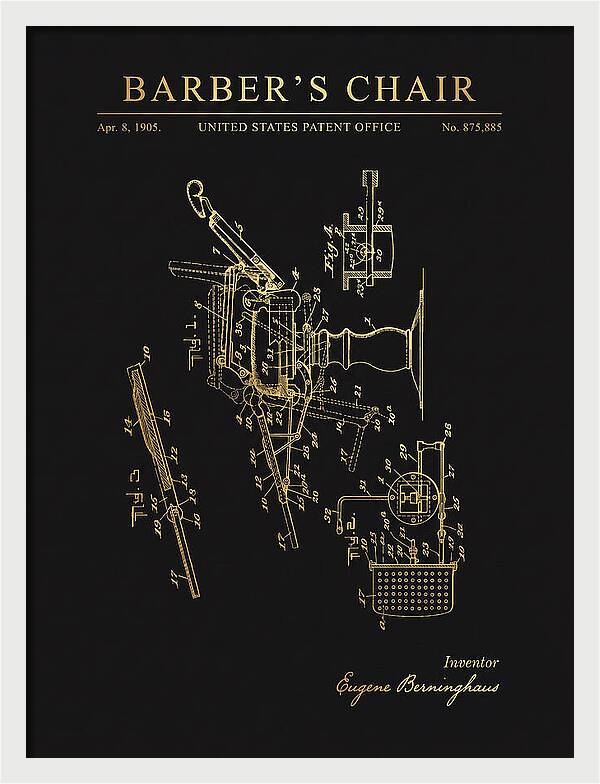 Barber's Chair Gold Patent Us875885a