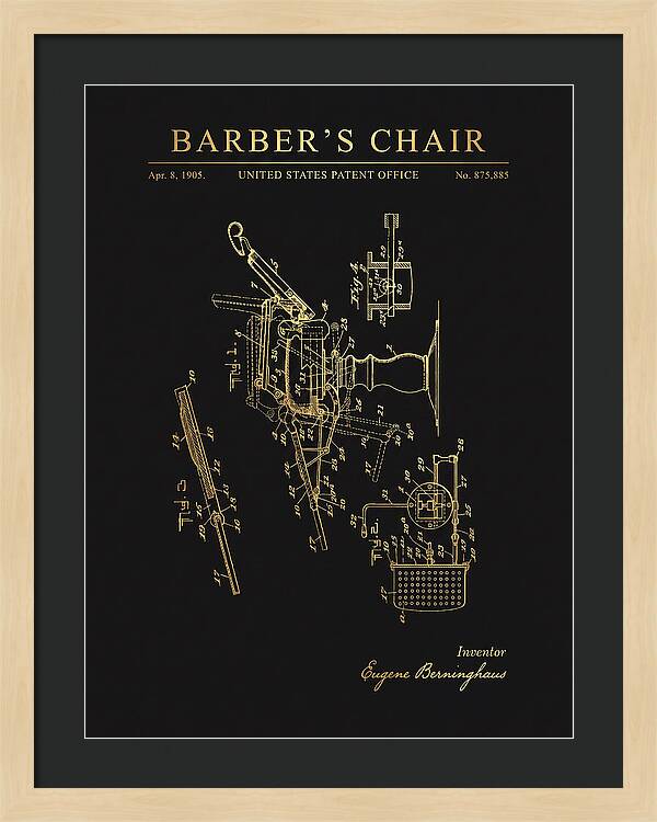 Barber's Chair Gold Patent Us875885a